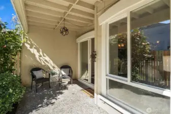 Put your grill out here and cook year-round.