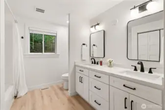 Upstairs hall bath.