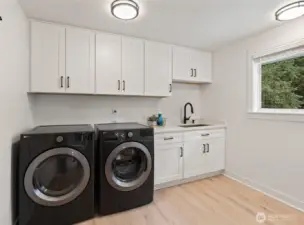 Upstairs laundry.