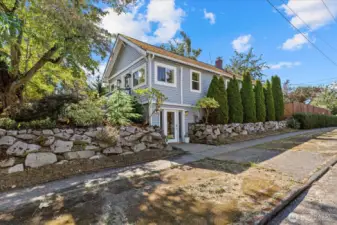 View of the home from the corner of Raymond and 38th.