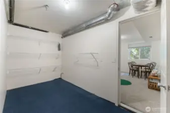 Storage off the flex room