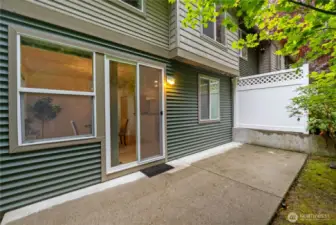 Back private patio