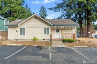 Dedicated parking with guest parking.