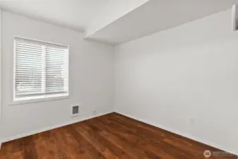 First bedroom, making this a perfect single level 3 bedroom home.