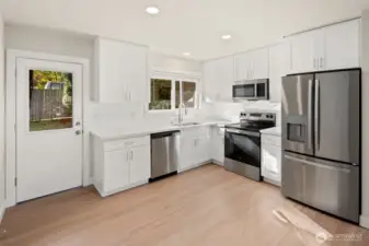 UNIT B - eat in kitchen