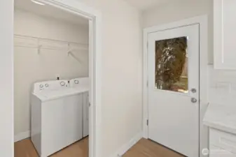 UNIT B - utility closet and unit entry