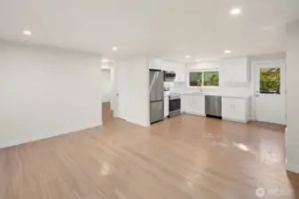 UNIT C - open concept into family room