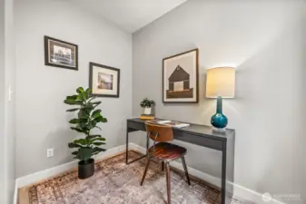 Third bedroom on lower floor with oversized closet.