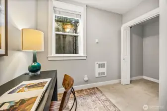 Tons of storage space in third bedroom.