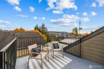 Outdoor space designed for relaxation and views  — your urban escape