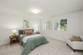 Spacious Primary with double-door entry