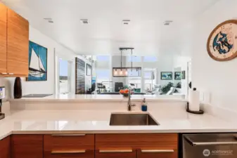 Kitchen and dining area.