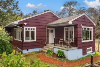 Welcome home to this lovely Craftsman home on acreage on Vashon Island!