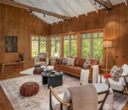 So many windows -- light pours into these spaces.