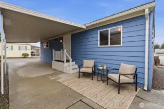 virtually staged carport