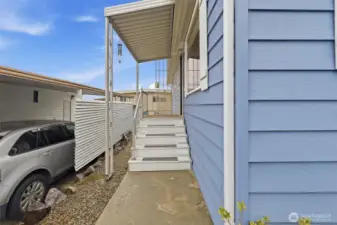 North entrance to home