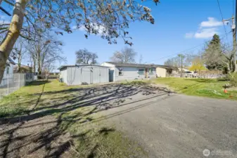 Located on a spacious lot.