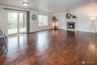 If you enjoy entertaining, then the great room leading out to the covered deck is for you. The enormous trex deck is a nice place to hang out with guests, or even a good spot for a quiet and relaxing evening. And when the cold weather rolls around, the warm glow of the cozy fireplace makes for a perfect retreat.