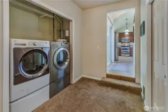 Laundry- washer and dryer remain with the home