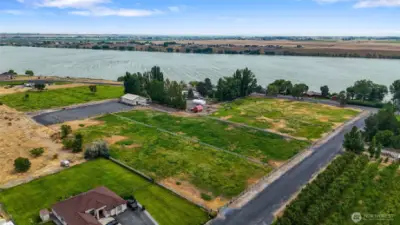 Great view to see where you could separate the land to sell.
