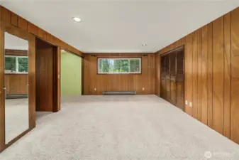 Separate secondary primary bedroom with private entrance—ideal for guest suite, rental, or home office