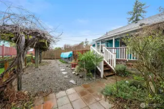 1910 Home Exterior - above ground pool