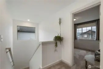 View from top of the stairs