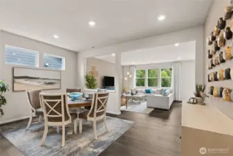 Open dining space perfect for everyday meals or hosting guests.