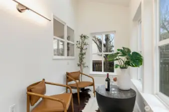 Imagine relaxing with a glass of wine