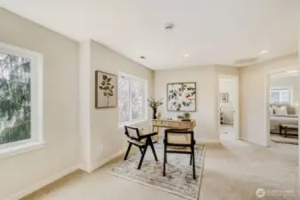 Spacious Landing Well Suited for a Den, Rec or Media Room