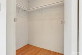 2nd bedroom walk in closet