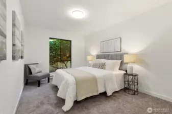 2nd bedroom lets in natural light