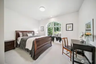 Bedroom #2 with a view of the front yard and gets the morning sunshine.