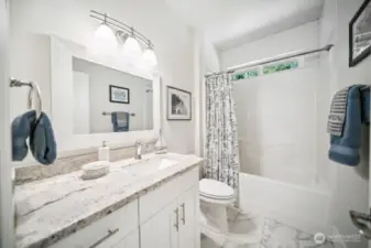 Hall Bath on the Main Floor