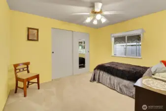 Bedroom #2 is also good sized and has a large closet. *Nightstand does not convey