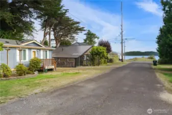 Right across the street from the Willapa Bay!