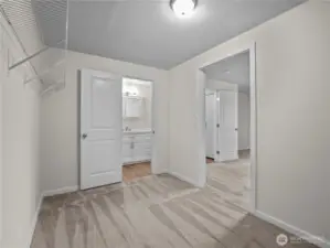 primary walk-in closet