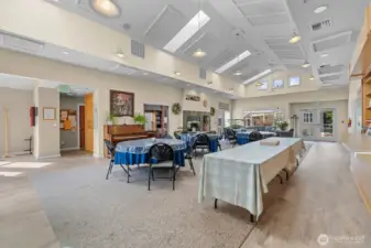 Grand dining room in the Common House