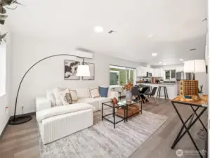 This is a photo of the model unit 13847 across from this unit. It has the same floor plan so you can visualize how it will look once you furnish it.