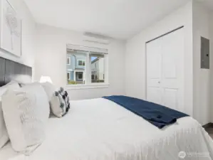 Model unit-ground floor bedroom nice and bright