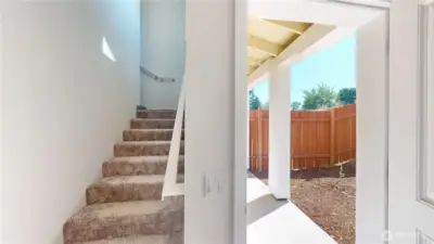 Back door to back yard