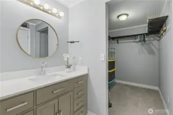 Primary Bathroom & Walk-in Closet.