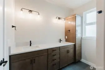 Primary Bathroom, Sheet mirror still to come