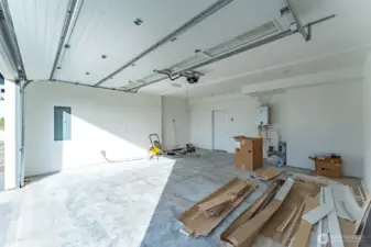 Large 2-car garage