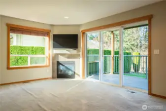 The Living Room is light and bright.