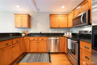 Stainless Steel appliances.