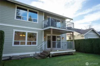 Easy access to the backyard from your deck.