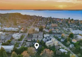 aerial view near california ave