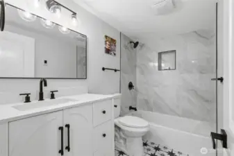 full bath second floor with heated floors