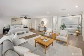 Primary suite with sitting room